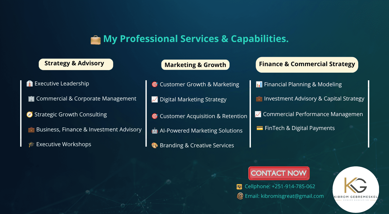 Kibrom Gebremeskel — Professional Services & Capabilities overview